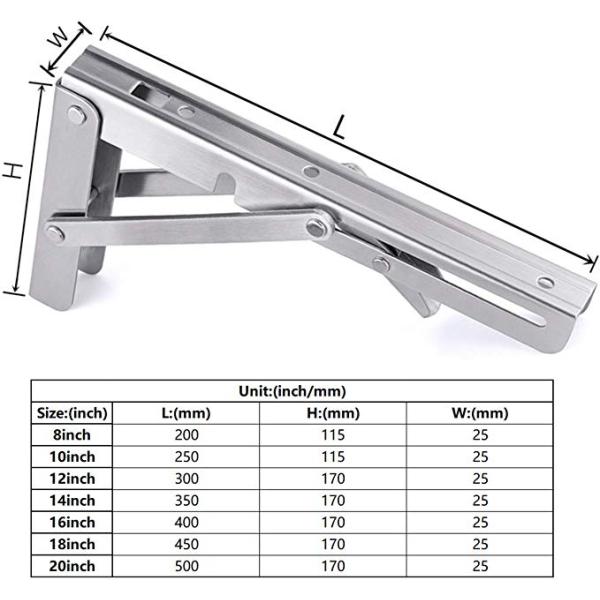 Space-Saving DIY Folding Workbench Bracket Supporting Wood Shelves with Sturdy Design