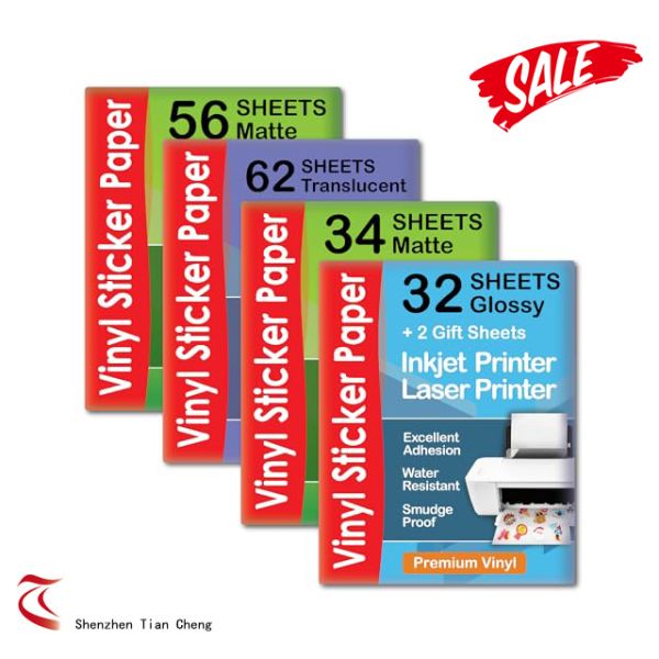 Color Fluorescent A4 Label Stickers - High Visibility Warning Labels / Classification Management