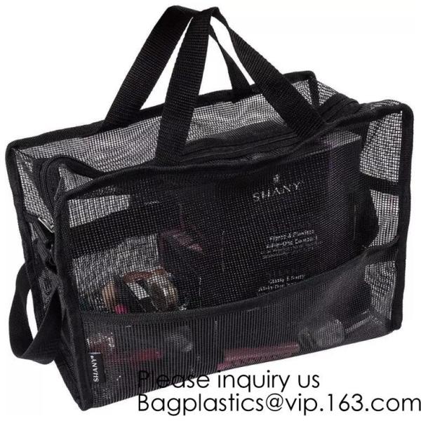 Nylon Mesh Net Cosmetic Bag, Mesh Make Up Bag,Eco -friendly material cosmetic mesh bag ,PVC mesh bag for sales in USA