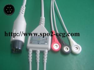 Wholesale Welch Allyn TPU ECG Lead Cable Round 6 Pin With 3 / 5 Lead Channel from china suppliers