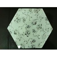 China 6mm 8mm 10mm White Leaf Silk Screen Glass, Silk Printing Glass For Home Decoration for sale