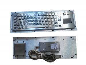 Rugged slim metallic panel mount military keyboard for portable military pc outdoor