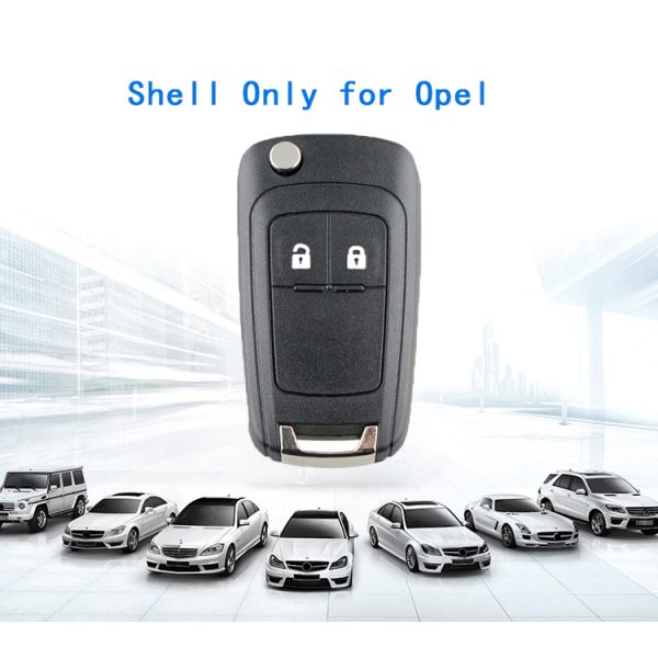 2 Buttons Flip Remote Car Blank Key Shell Case for opel car key replacement