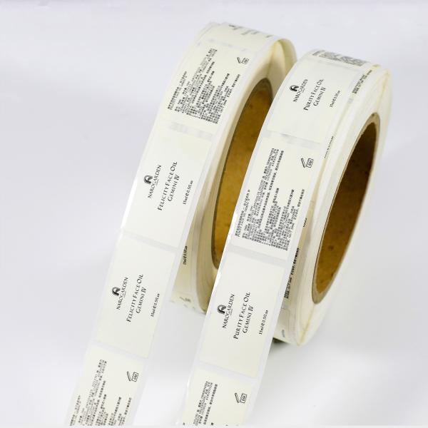 CMYK Custom Cosmetic Labels Adhesive Waterproof Essential Oil Bottle Labels