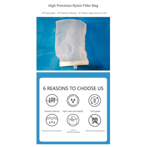 Manufacturer Food Grade 0.2 5 10 100 Micron Micron PP PE Steel Ring Nylon Mesh Liquid Filter Bag Polyester Filter Bags