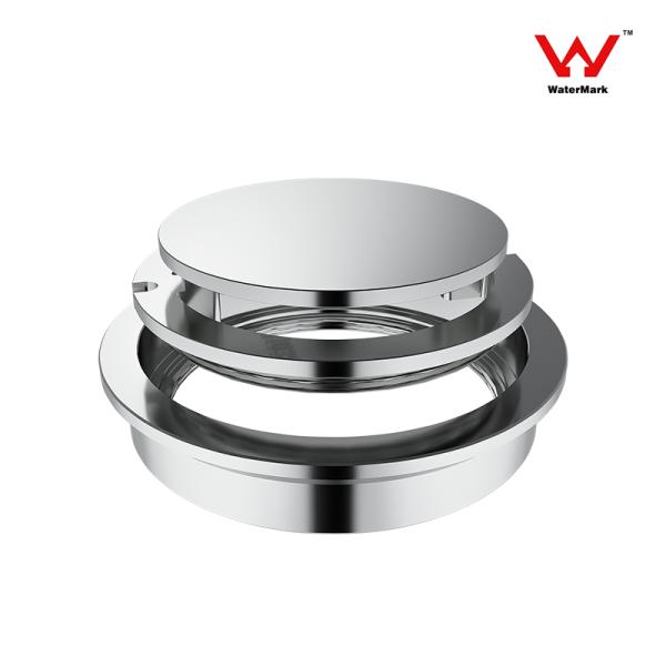 Recessed Circular Shower Drain , Brass Round Floor Drain Without Trap