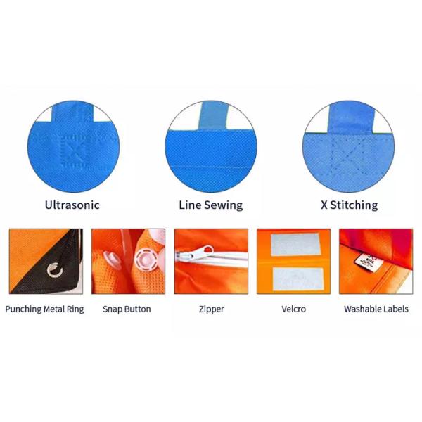 Handled Style Non Woven Shopping Bags With Custom Logos for Eco Boutique Reusable