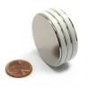 N35 Nickel Coating 1 Inch Nedymium Diameterlly Magnetized Super Powerful Disc Magnet for sale