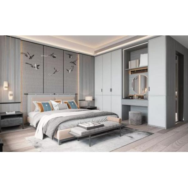 Customizable Laundry Wardrobe Design with Adjustable Height and Mirror Dressing Table