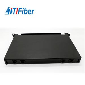 China Slidable Fiber Optic Termination Box Customized 6-48 Cores Rack Mounted Cassette on sale