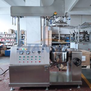 Buy cheap Lipstick Making Vacuum Emulsifier Mixer Electric 50L Durable from wholesalers