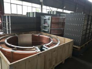 China SS Tube Aluminum Fin Heat Exchanger Efficiency 90% For Hydropower Station on sale
