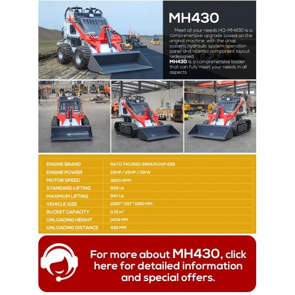 CE Skid Steer Loader Gasoline Tracked Mini Front End Skid Steer Loader With Attachments