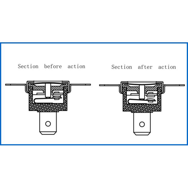 Auto Reset Single Pole Bimetal Disc Thermostat Bakelite Shell AC250V 60Hz