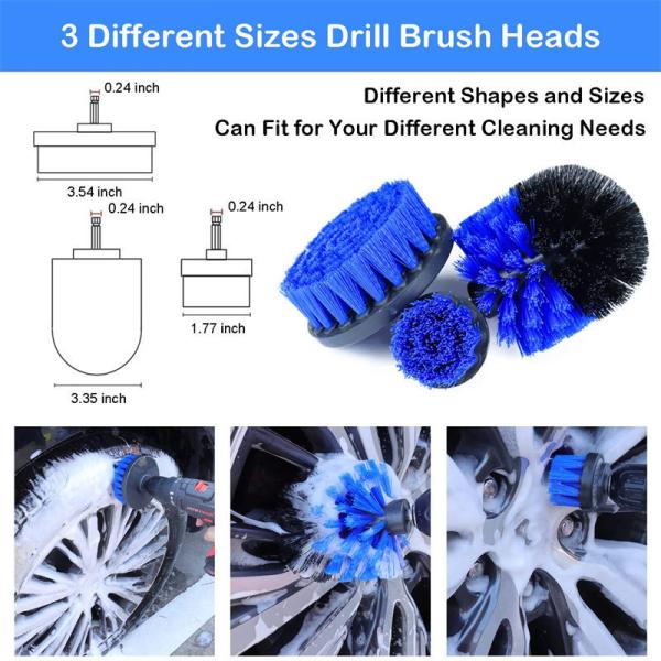 Pp Custom Car Detailing Brush Medium Bristle Stiffness Multi Purpose Cleaning Tool