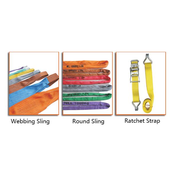 Crane Flat Web Lifting Slings / Heavy Duty Sling Soft Smooth Surface