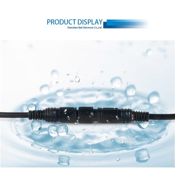 IP68 M8 M10 M12 Waterproof Connector 2-12 Pin PVC Nylon Shell