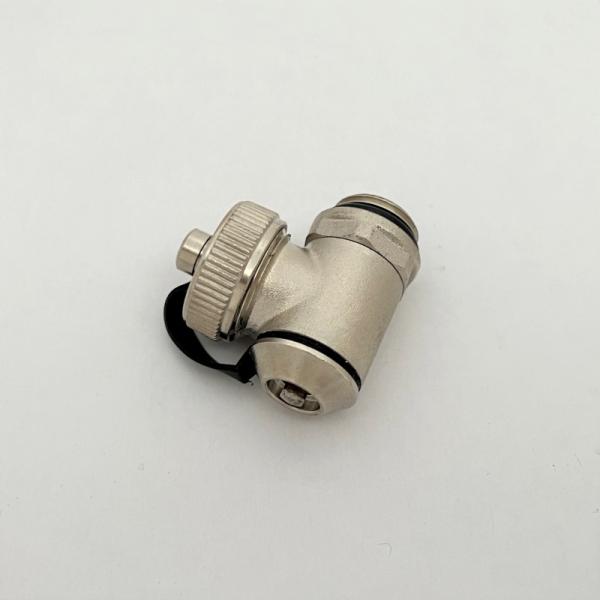 Heating Manifold End Cap Drain Valve , Manifolds End Cap with Vent & Drain Valve