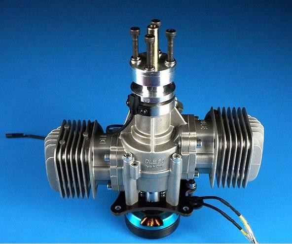 Dle 60cc Twin Uav Engine With 14v180w Power Generator System
