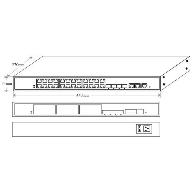 30 Port 2.5G L3 Managed Ethernet Switch For High Density Networking