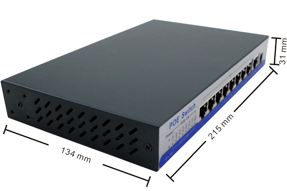 OEM service for fast 10/100M IEEE802.3af15.4w 8 port poe switch