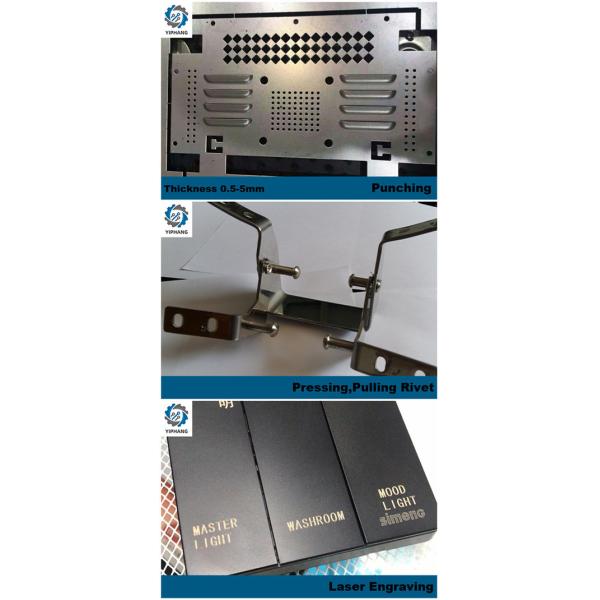 CNC Laser Engraving Stainless Steel Welding Parts Sheet Metal Mounting Brackets 2.0mm
