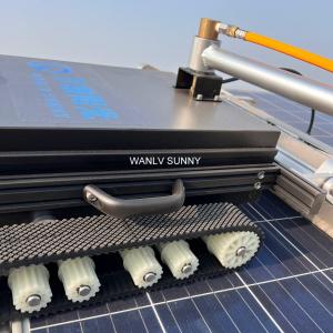 China 1100mm Cleaning Width Transportation Solar Panel Cleaning Equipment with Cleaner Brush Kit on sale