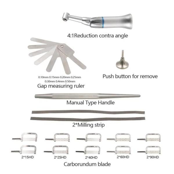 Dental Interproximal Strips Reciprocating Contra Angle With IPR System Orthodontic Tools