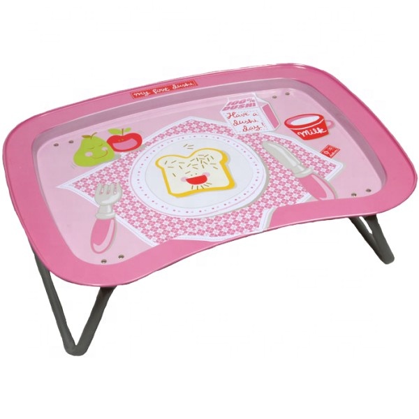 DADI Folding Small Tin Trays Embossed Tin Dinner Trays Customized Tinplate Metal Tin Tray