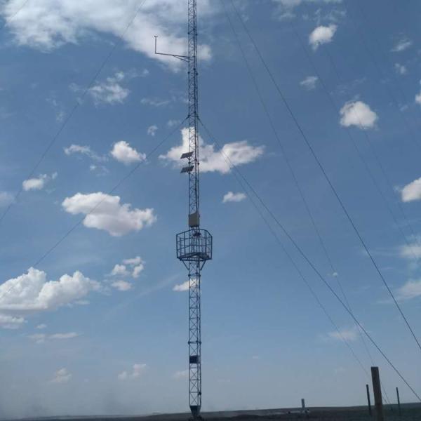Customized 3leg round steel communication antenna guyed mast tower