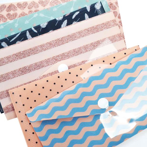 Custom Mailing Security Wallet Envelope Reusable Plastic Cash Budget Money Envelopes