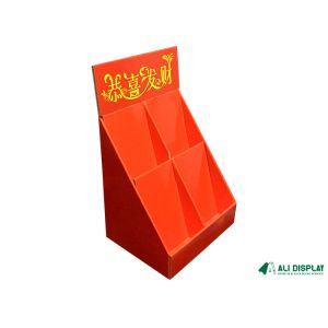 Divider PDQ Display Box Makeup 350mm Cardboard Countertop Displays