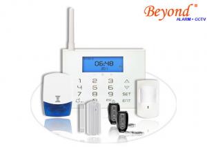 China LCD Icons Touch Keypad Wireless GSM SMS Intrude Alarm System with Wireless Flash Siren on sale