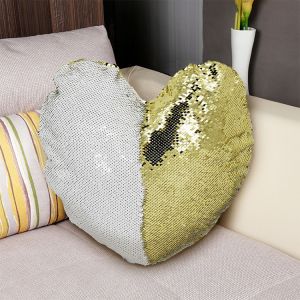 2021 Wholesale Custom Mermaid Sublimation Flip Reversible Heart-Shape Sequin