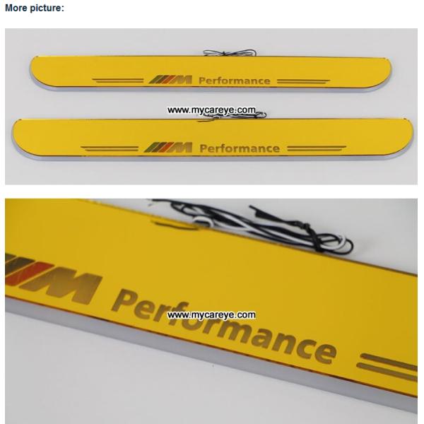 BMW M6 car led door courtesy light logo projector sill door pedal