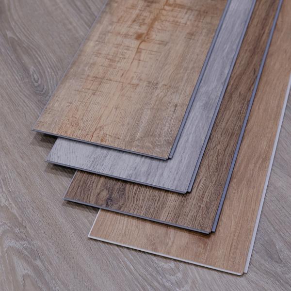 4mm SPC Vinyl Flooring Non-Formaldehyde Lead-Free Virgin Material Click System Wear Layer 0.2mm