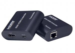 China Full HD Signal Distribution 60m HDMI Extender Over CAT5 / CAT6 EDID 1080P / 720P on sale