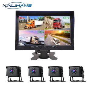 Wholesale 10inch Truck Dashboard Mounted Dash Cam 128G Automotive DVR Camera System 9V-36V from china suppliers