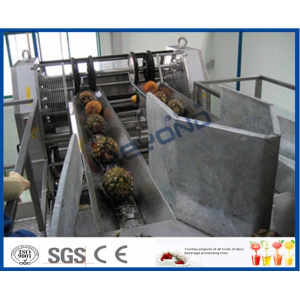 Stainless Steel Automatic CIP Cleaning Pineapple Processing Line with Aseptic Filling Machine