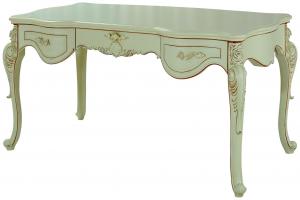 China Antique Reproduction Desk Three Drawers Study Table French Style Writing Table on sale