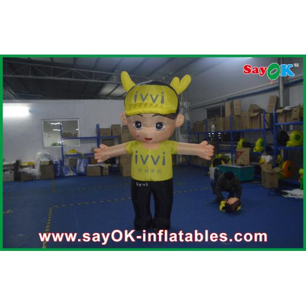 Events Party Moving Inflatable Cartoon Characters With Oxford Cloth