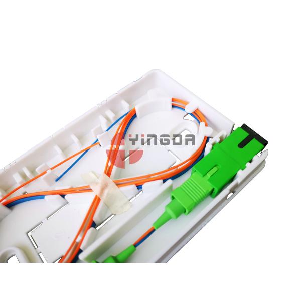 White 2SC Mini Roseta Fiber Termination Box 2 Port Wall Mounted ABS+PC Alloy OTB ODB