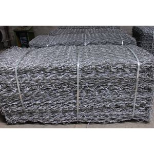 50x70mm Heavy Galvanized Gabion Boxes / Hexagonal PVC Coated Gabion Box