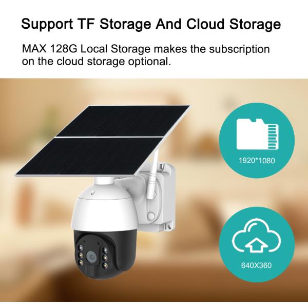2MP 20W Solar PTZ Security Camera 4G IP65 1080P Color Night Vision CCTV Camera