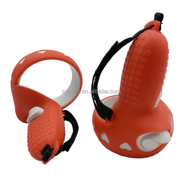 Silicone Protective Cover HOXC Compatible Controller Cover For Search 2 , Anti-Throw VR Oculus Protective Grip Controller With Wrist Knuckle Strap