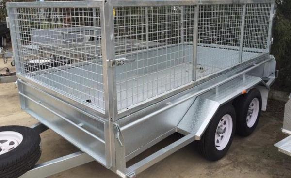 Quality 10 X 6 Steel Stock Crate Trailer / Tandem Cage Trailer For Animal Transport for sale