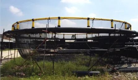 HDPE Floating Fish Cage 10m-50m Diameter with 200mm-400mm Pipe