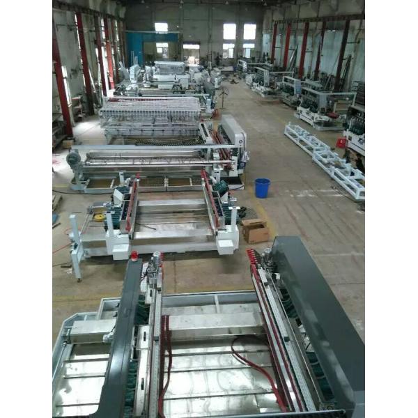 45 Angle Auto Double Glass Edging Machine With 2 Sets Servo Motors , high speed