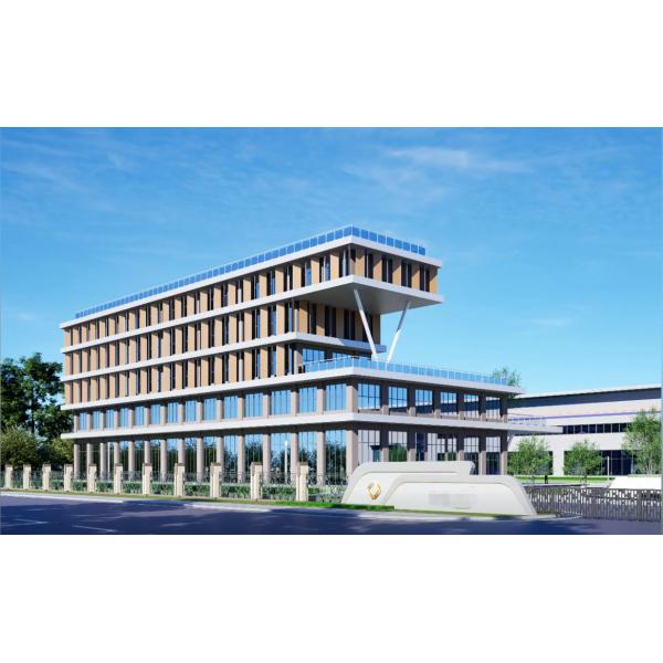 Prefabricated Steel Structure Office Building Lightweight For Industrial / Commercial