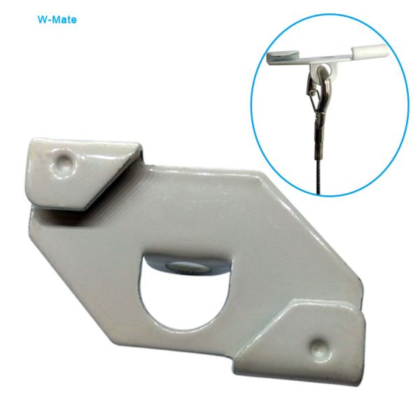 Customized Design White Oblong T-Bar Suspended Ceiling Clips Steel Drop Ceiling Track Accessories
